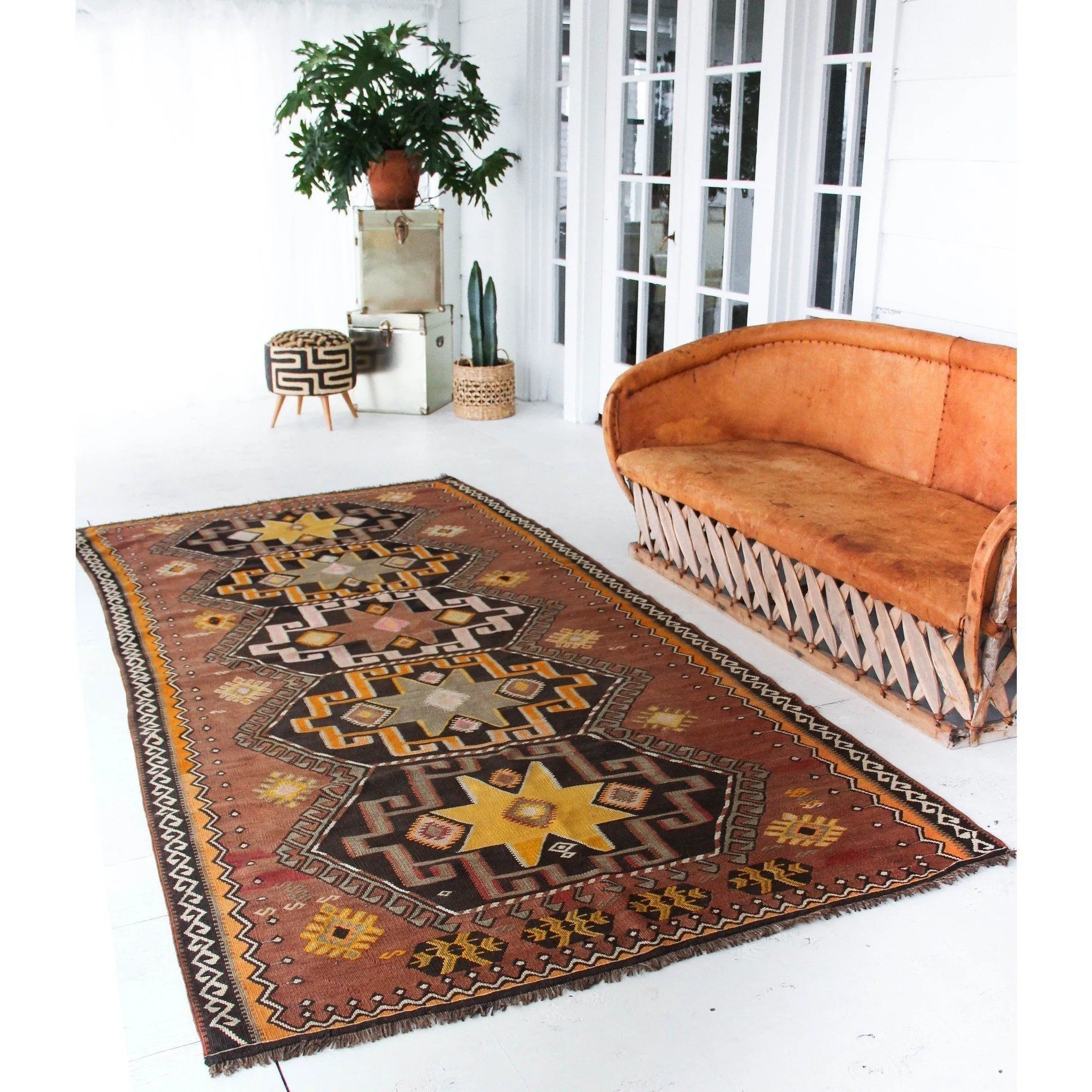 'Maxine' Kilim Rug- 4'8" x 10'3"