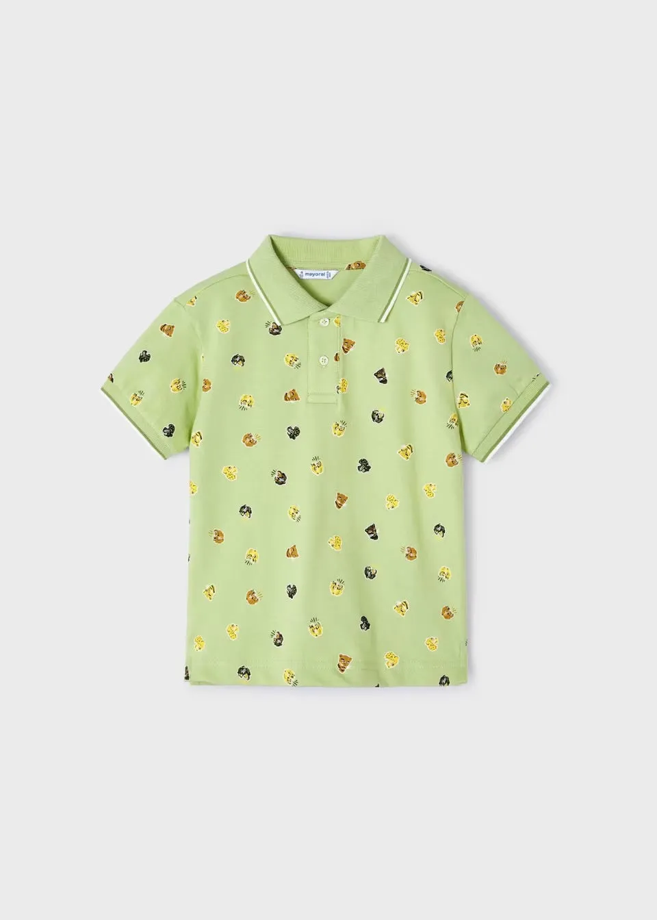 Mayoral Boys Polo Shirt 3109 Aloe Jungle