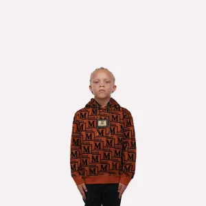 MDB Couture Kids Woven Monogram Hoodie Sweatshirt