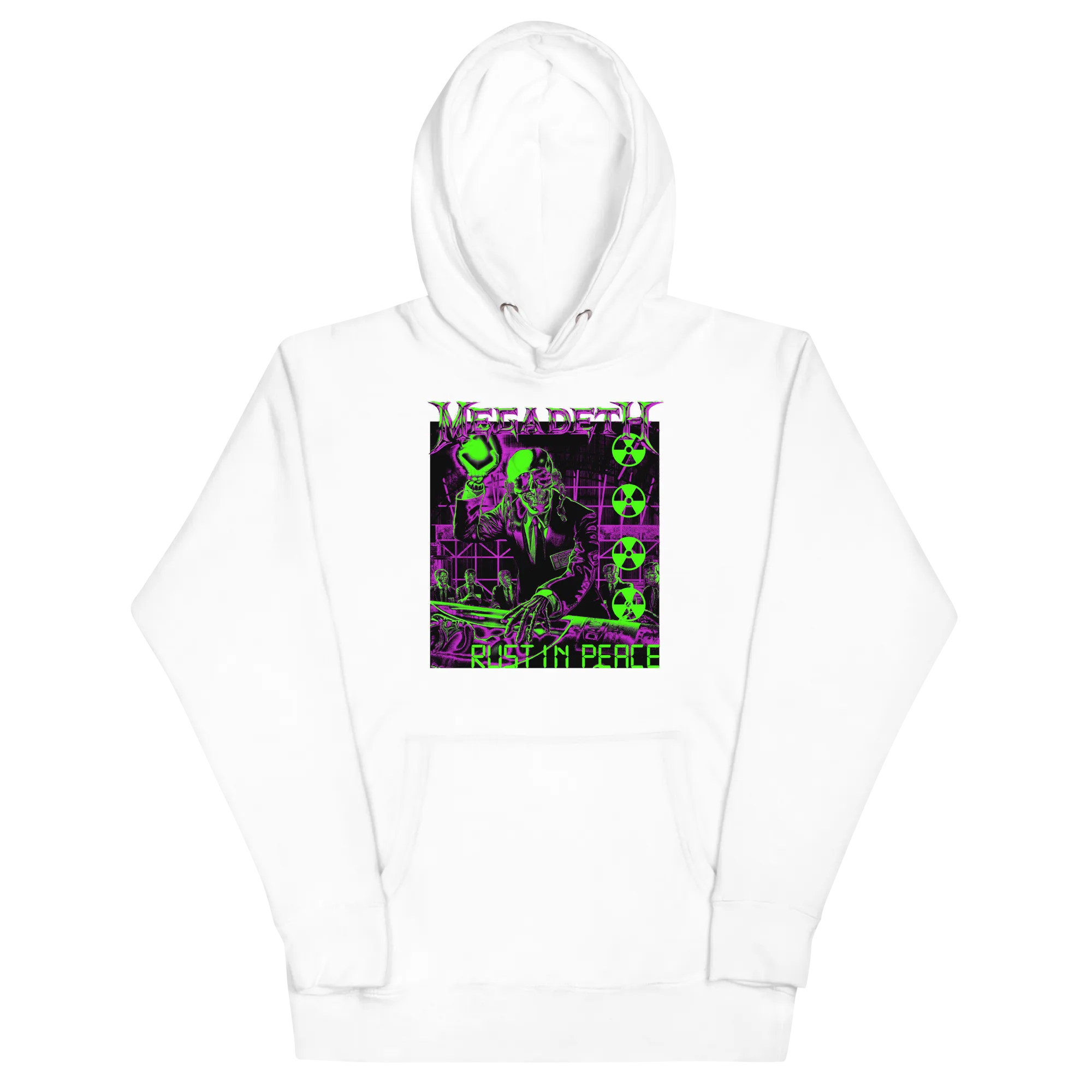 Megadeth Neon Rust in Peace Jumbo Print Hoodie