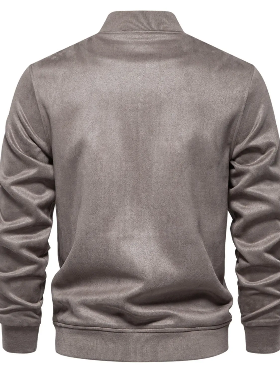 Men's Baseball Collar Snap Down Jacket