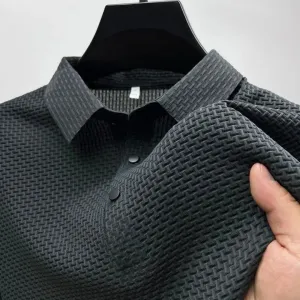 Men's Casual Textured Polo | Short Sleeve