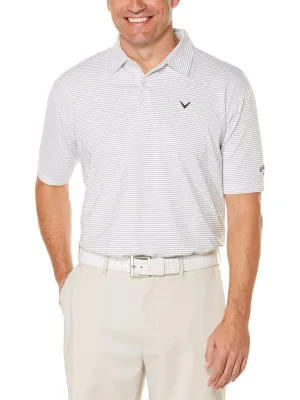 Mens Core Soft Micro-Striped Polo