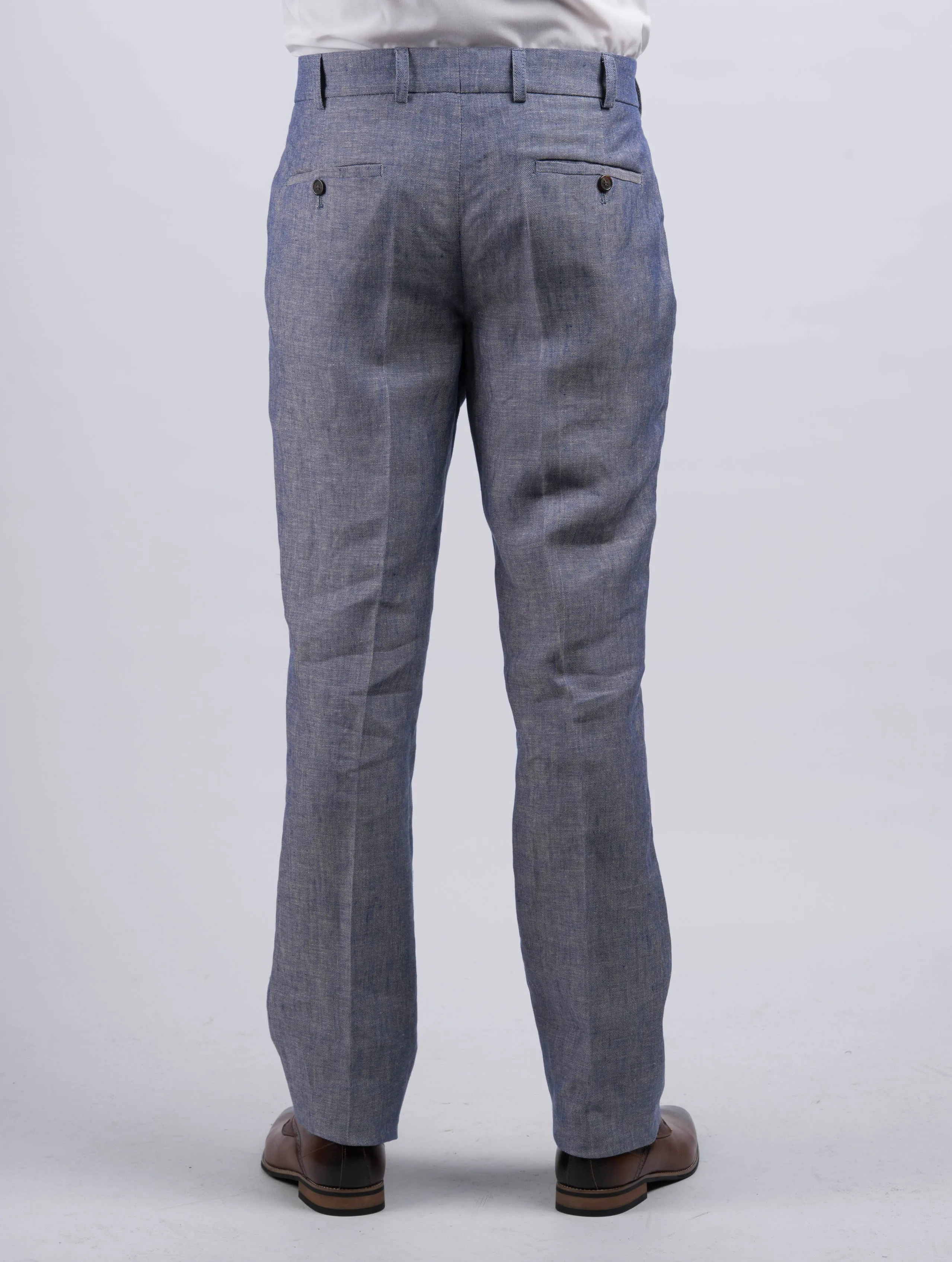 Mens Denim Irish Linen Trousers & Pants