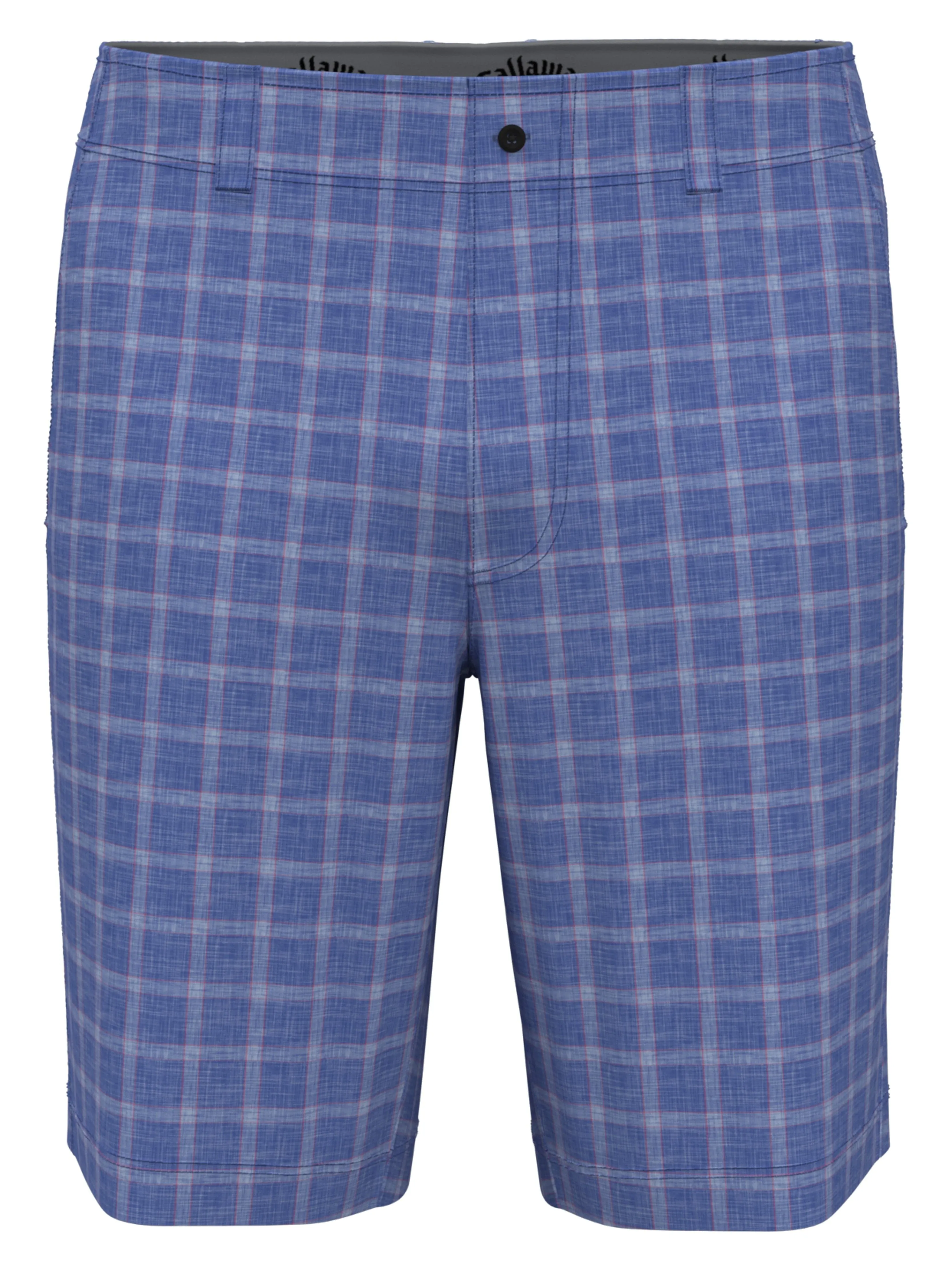 Mens Flat Front Sun-Worn Texture Print Golf Short