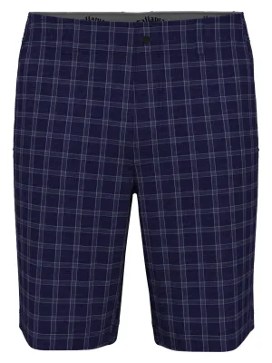 Mens Flat Front Sun-Worn Texture Print Golf Short