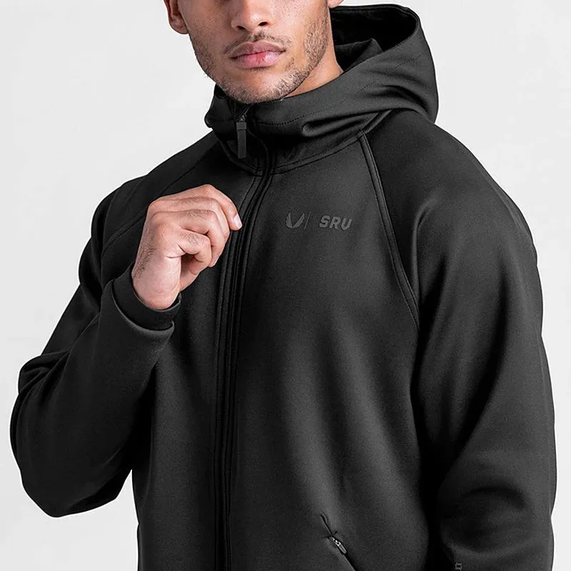 Men's Gym Hoodies: Casual Sweatshirts for Fitness, featuring a Hooded Zipper Jacket Design
