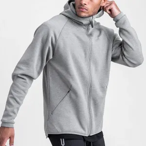 Men's Gym Hoodies: Casual Sweatshirts for Fitness, featuring a Hooded Zipper Jacket Design