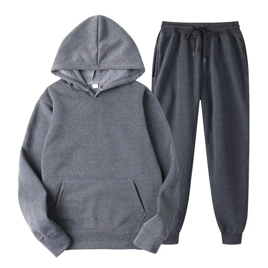 Men's Hoodies   Sweatpants Two Piece