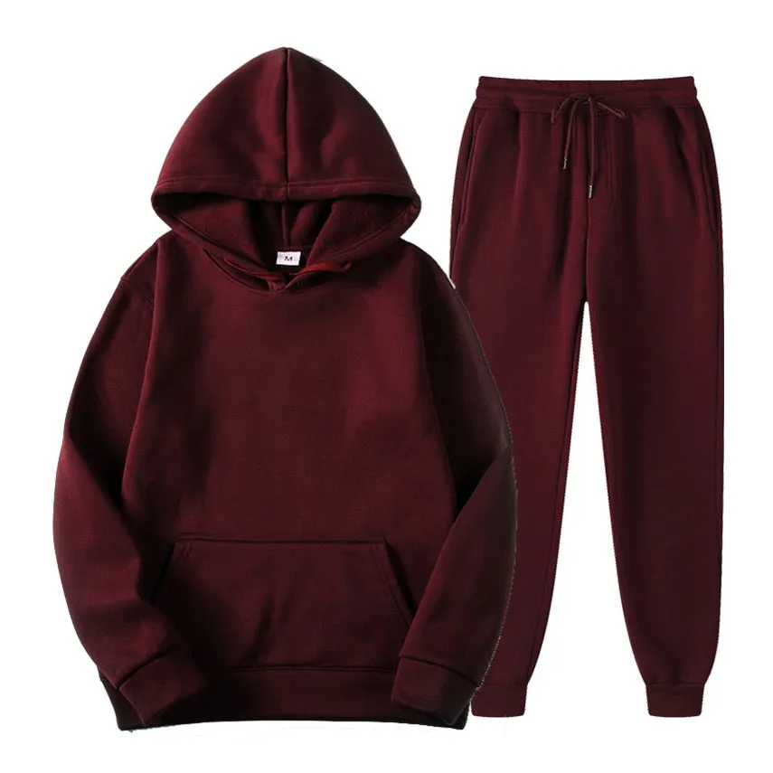 Men's Hoodies   Sweatpants Two Piece