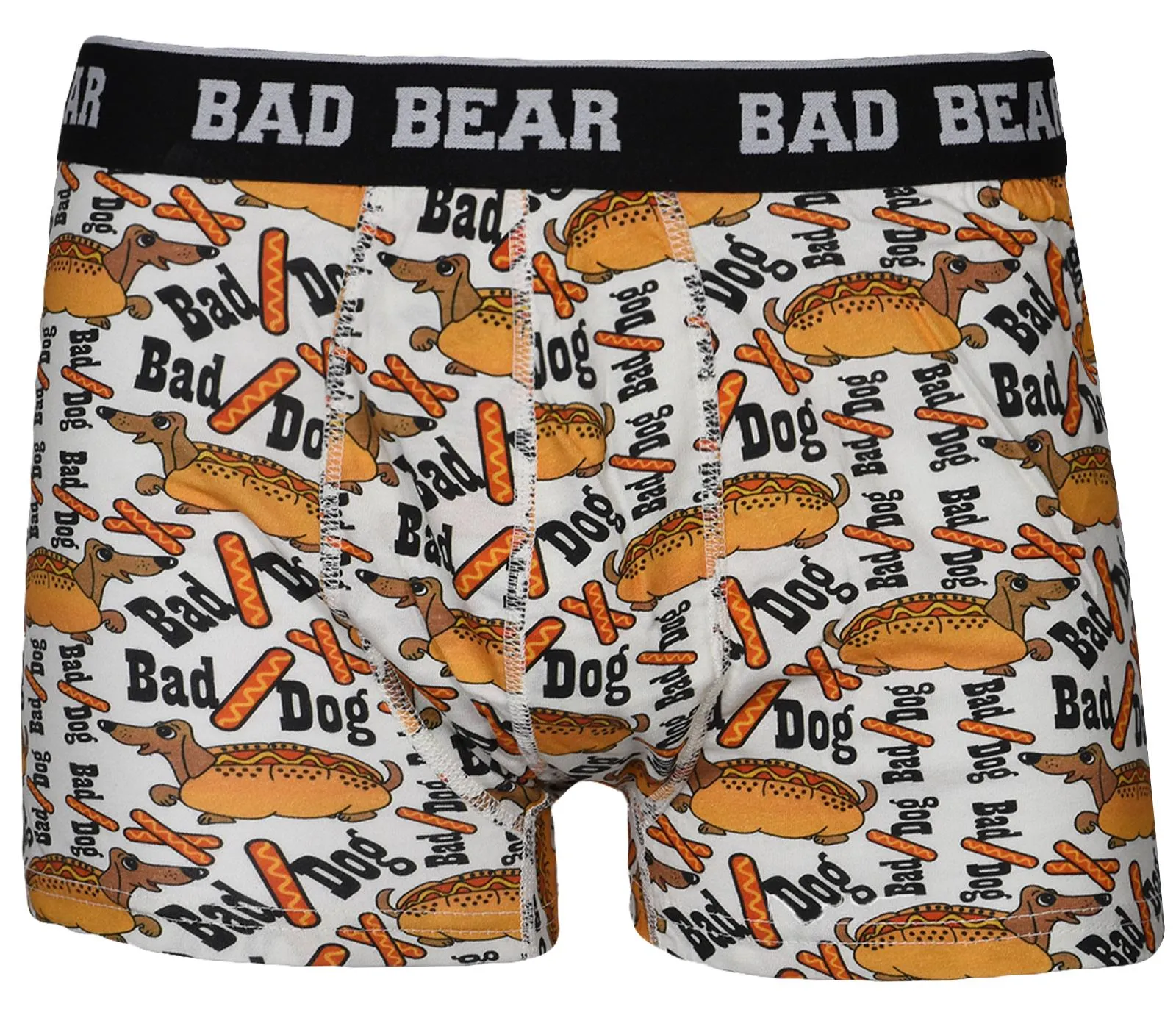 Mens Soft Feel Bad Dog Boxers