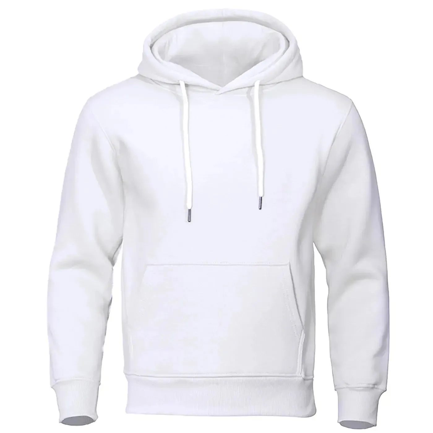Men’s Solid Color Fleece Hoodies: Warm, Breathable Pullovers for Casual Streetwear Fashion