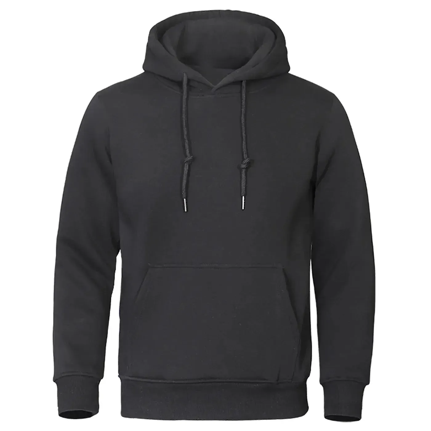Men’s Solid Color Fleece Hoodies: Warm, Breathable Pullovers for Casual Streetwear Fashion