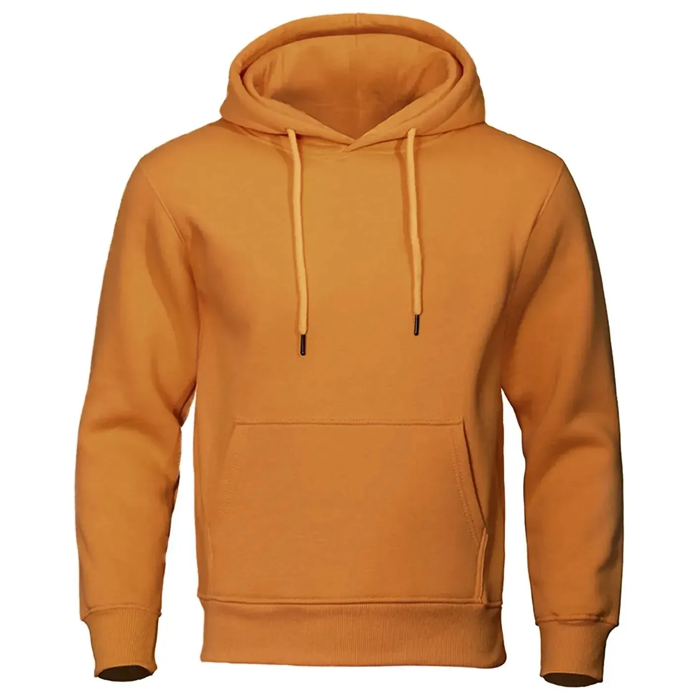 Men’s Solid Color Fleece Hoodies: Warm, Breathable Pullovers for Casual Streetwear Fashion