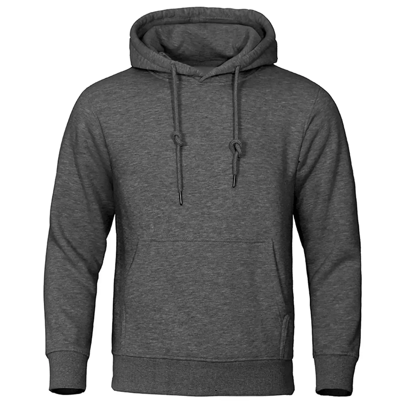 Men’s Solid Color Fleece Hoodies: Warm, Breathable Pullovers for Casual Streetwear Fashion