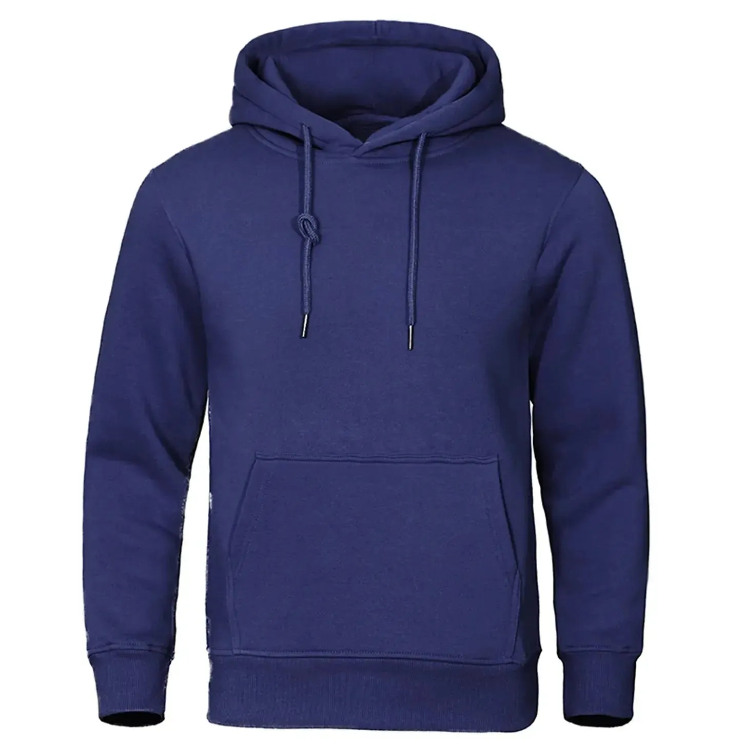 Men’s Solid Color Fleece Hoodies: Warm, Breathable Pullovers for Casual Streetwear Fashion