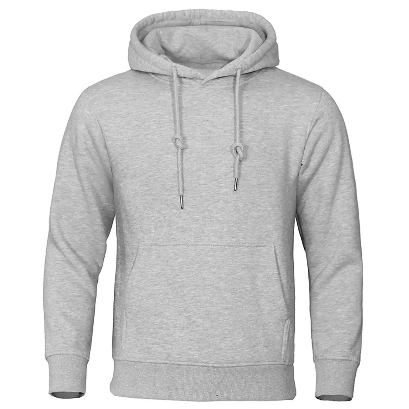 Men’s Solid Color Fleece Hoodies: Warm, Breathable Pullovers for Casual Streetwear Fashion