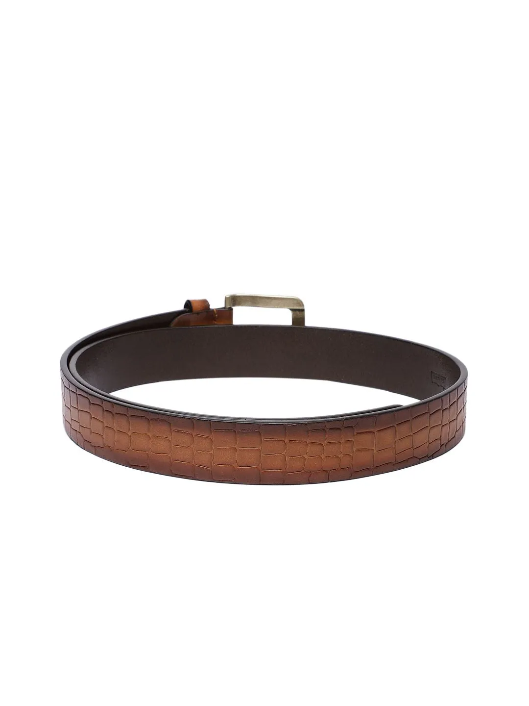 Men's Tan Textured Belt