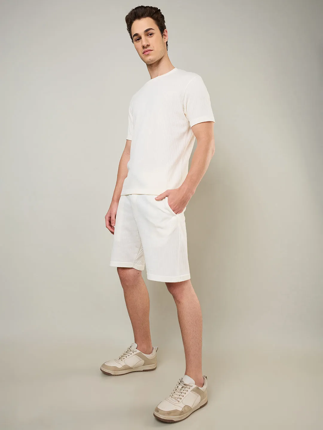 Men's Textured Jacquard Shorts
