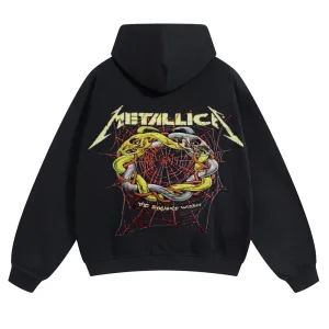 Mens Vintage Metallica Rock Band Hoodies