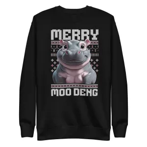 Merry Moo Deng Premium Sweatshirt