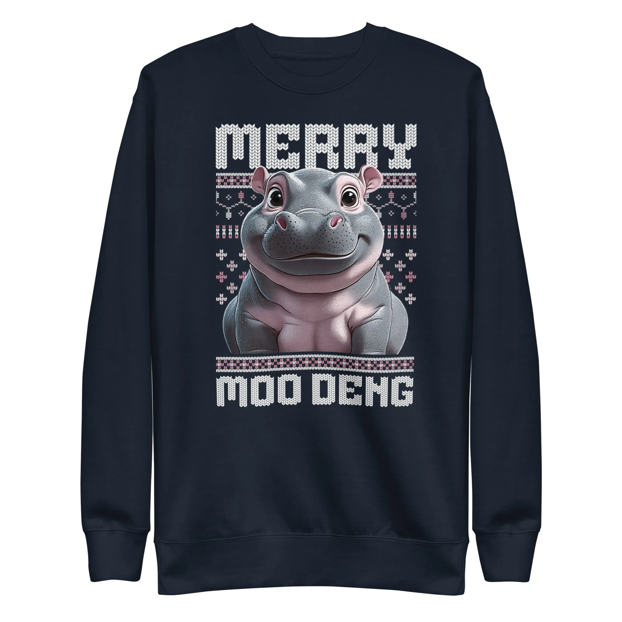 Merry Moo Deng Premium Sweatshirt