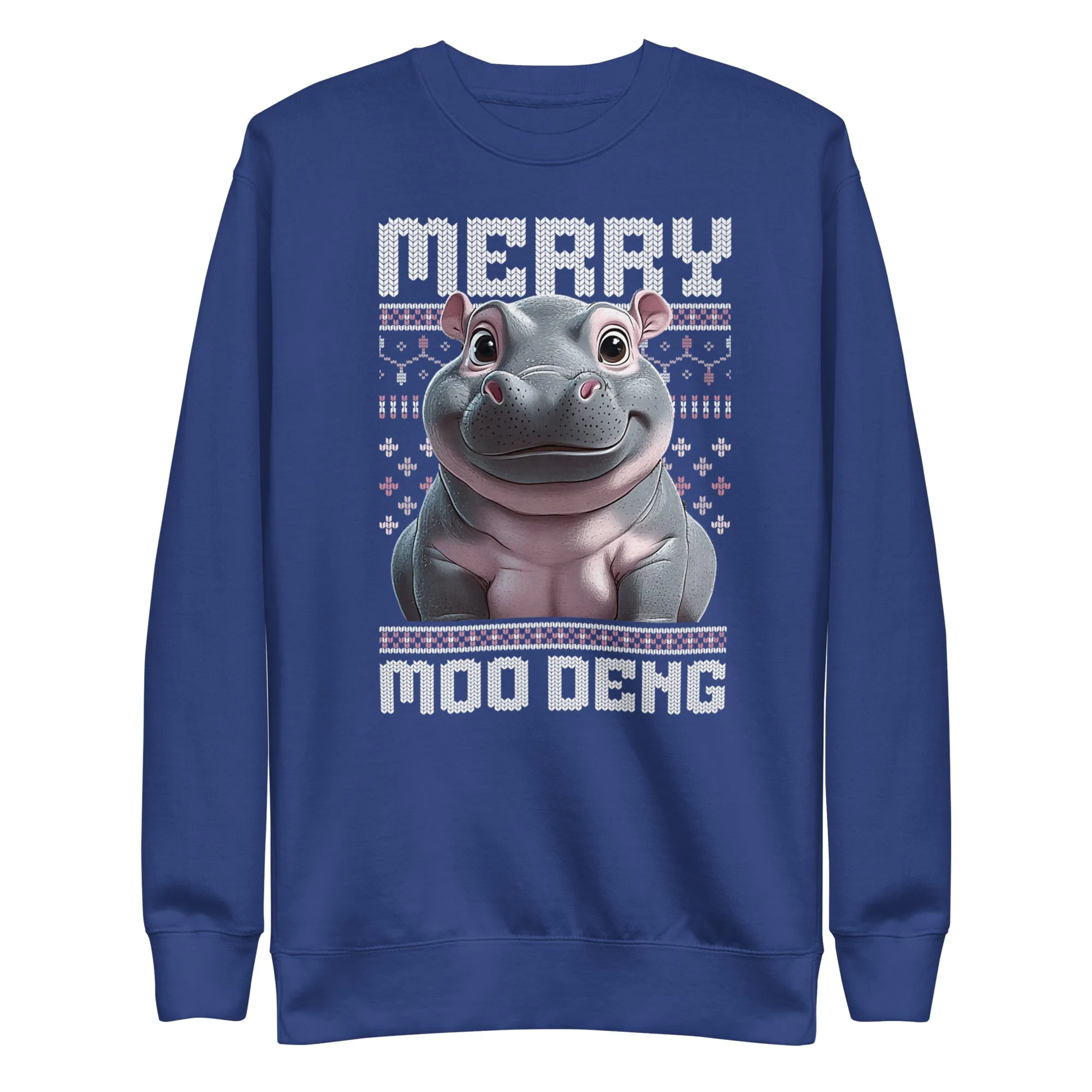 Merry Moo Deng Premium Sweatshirt
