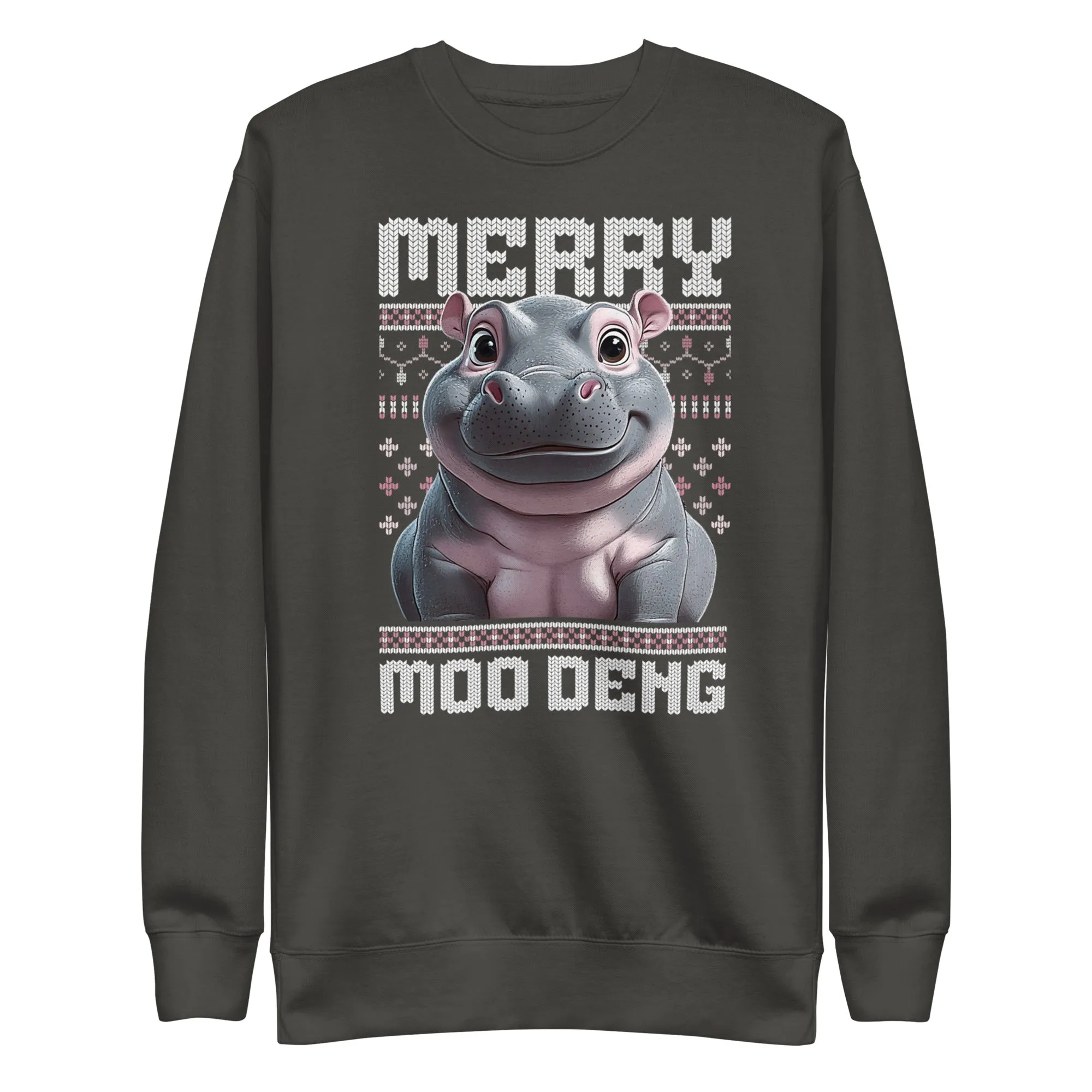 Merry Moo Deng Premium Sweatshirt