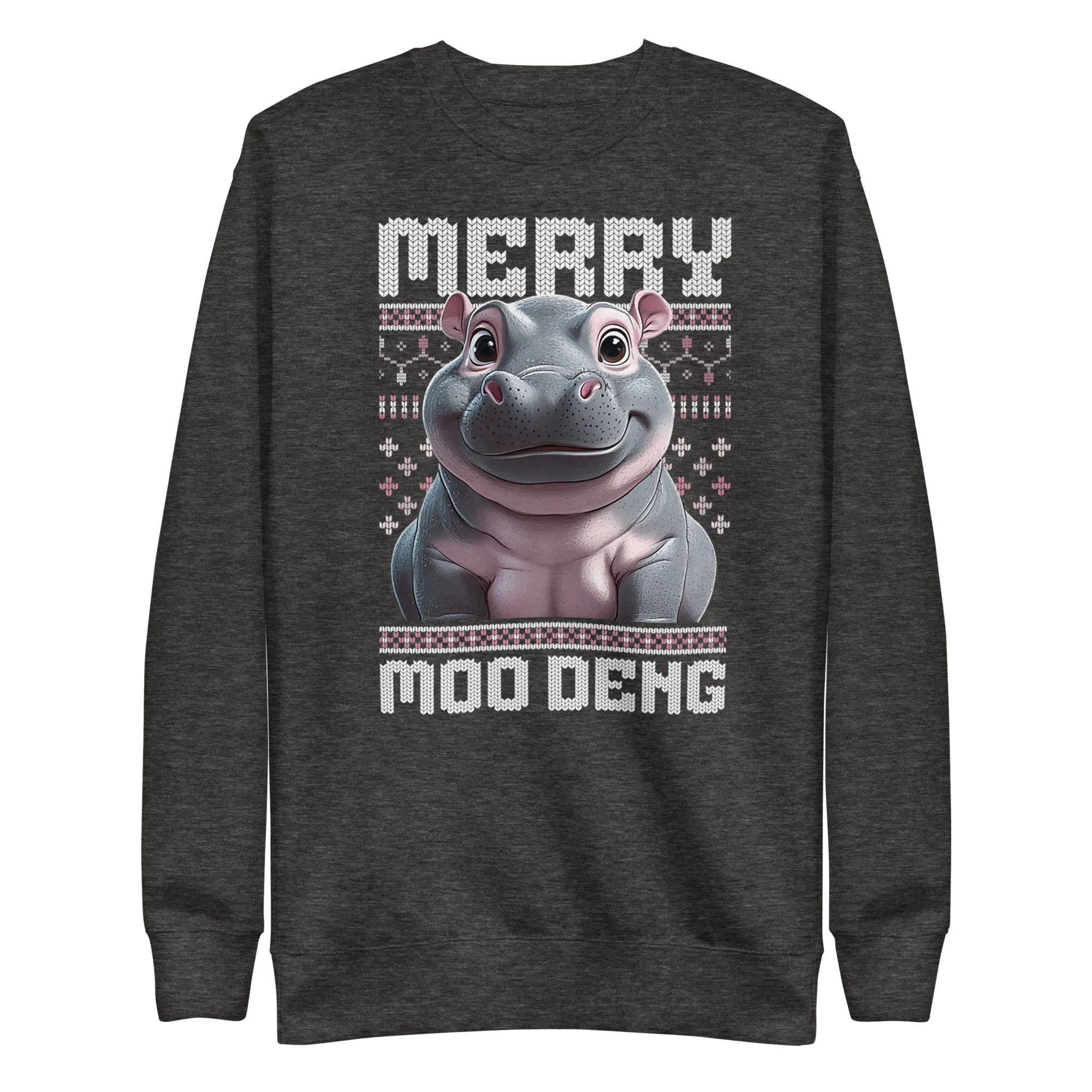 Merry Moo Deng Premium Sweatshirt