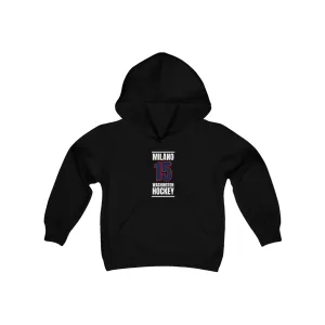 Milano 15 Washington Hockey Navy Vertical Design Youth Hooded Sweatshirt