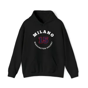Milano 15 Washington Hockey Number Arch Design Unisex Hooded Sweatshirt