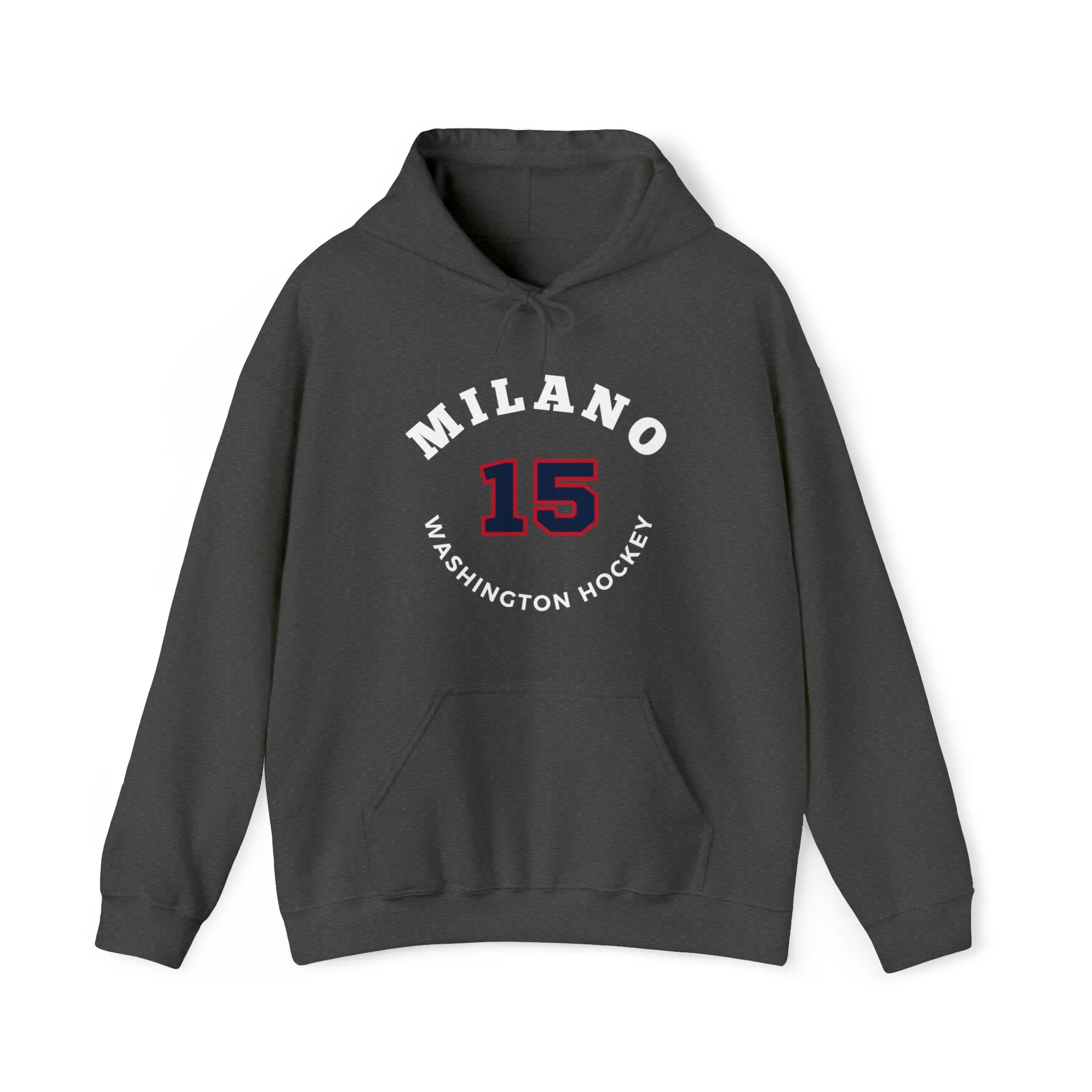 Milano 15 Washington Hockey Number Arch Design Unisex Hooded Sweatshirt