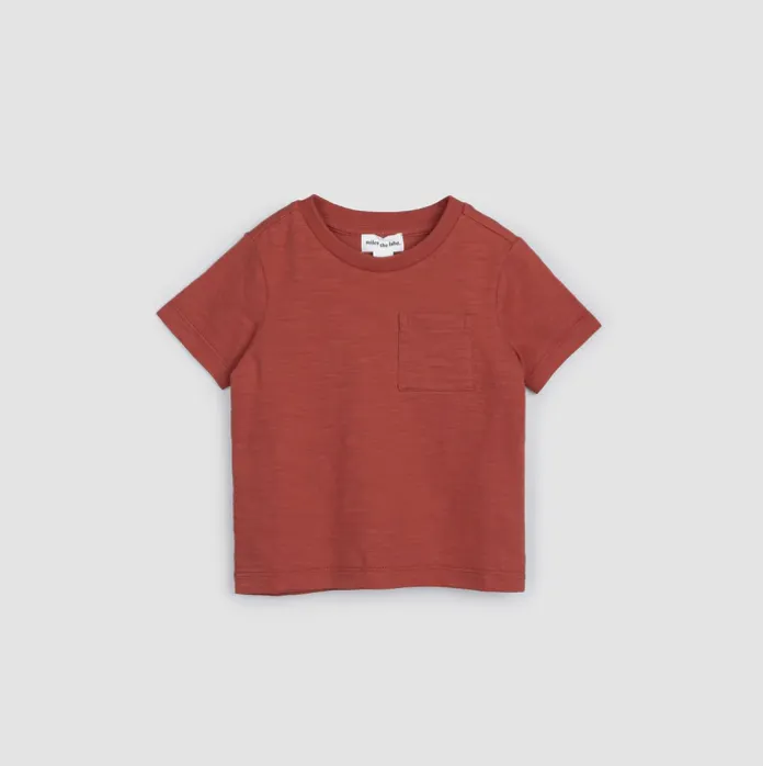 Miles the Label Brick Slub Pocket Tee