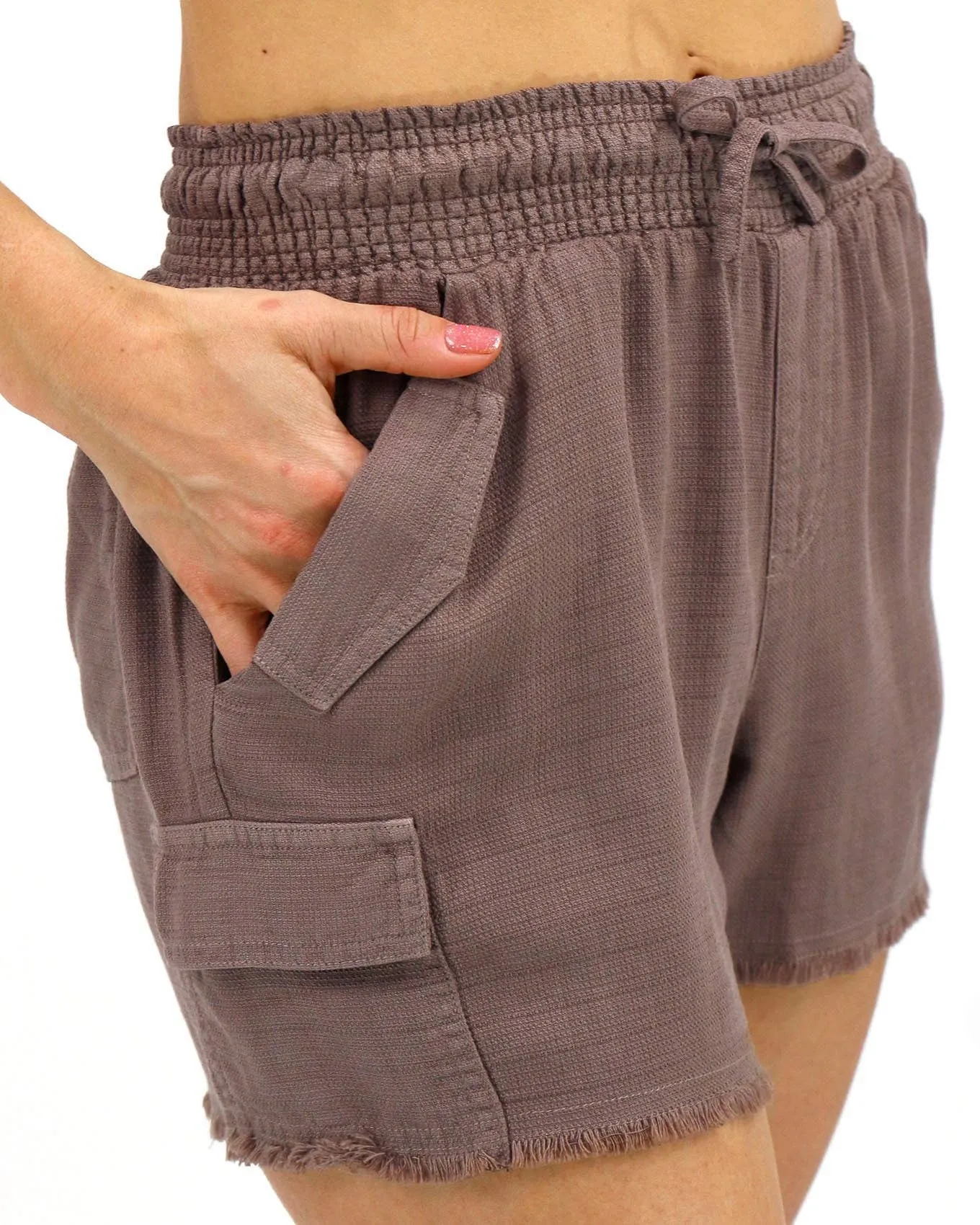 Monica Cargo Shorts- Mocha