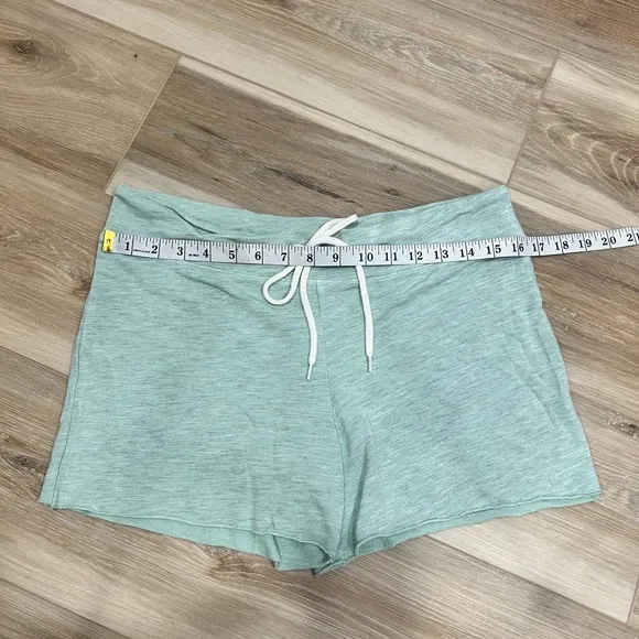 MONROW Supersoft Green Drawstring Shorts Size Large
