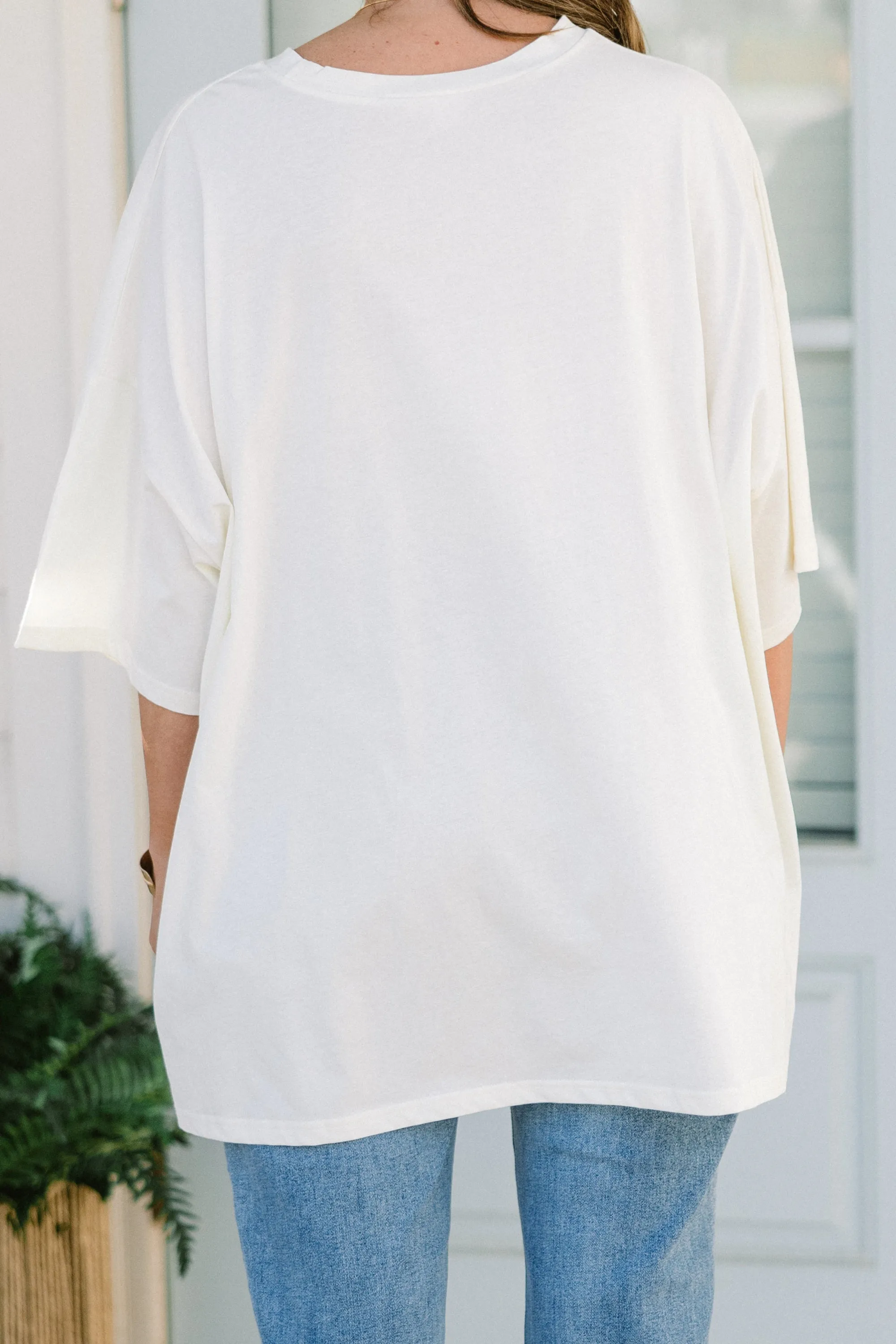 Motherhood Boyfriend Tee, Ivory