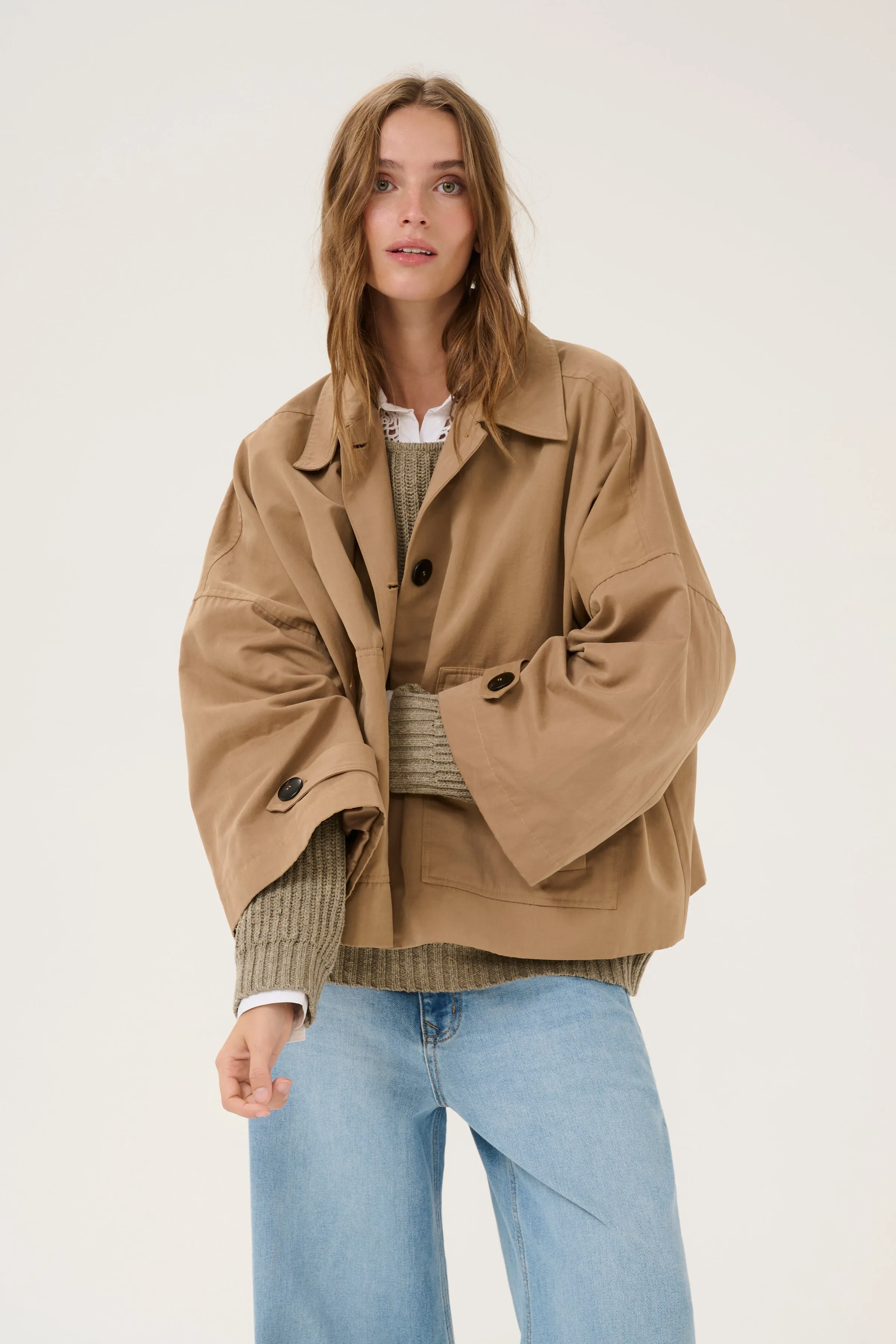 MY ESSENTIAL WARDROBE - Jacket - Sepia Tint - Lyon short