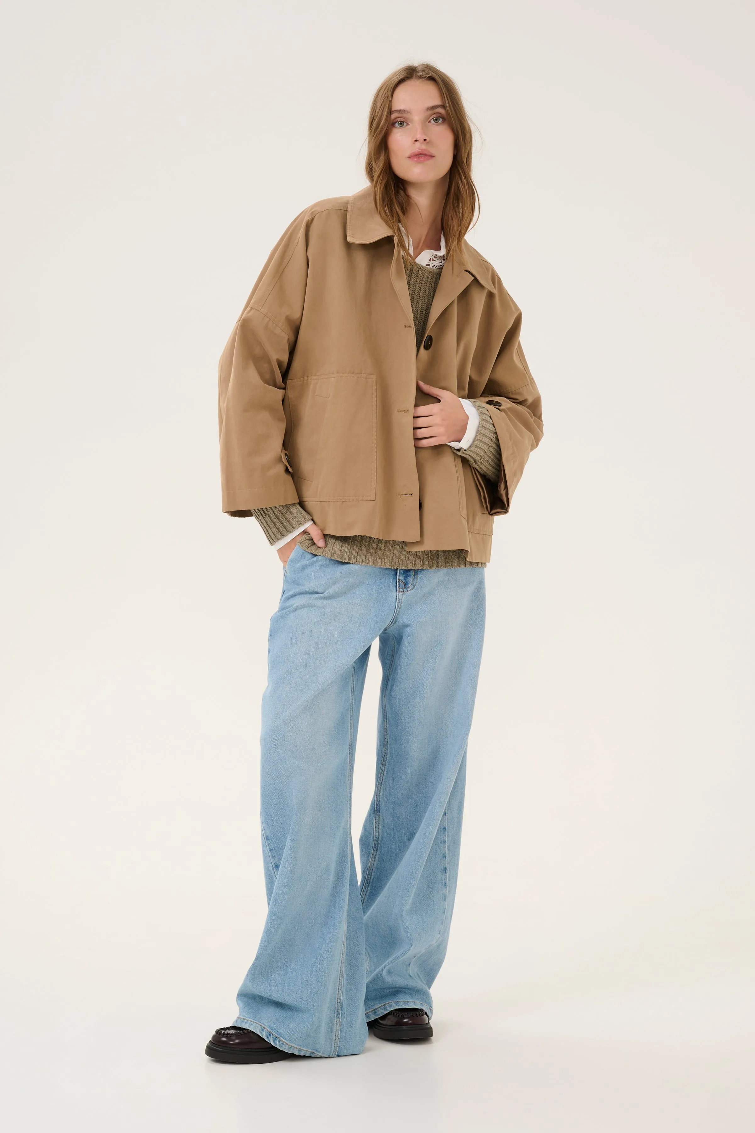 MY ESSENTIAL WARDROBE - Jacket - Sepia Tint - Lyon short