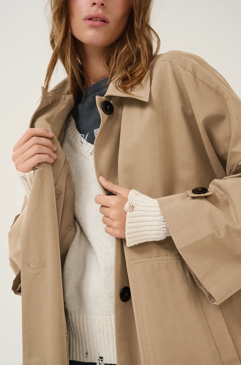 My Essential Wardrobe - Trench Coat - Sepia Tint - LyonMW