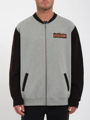 Nando Von Arb Zip Sweatshirt - HEATHER GREY