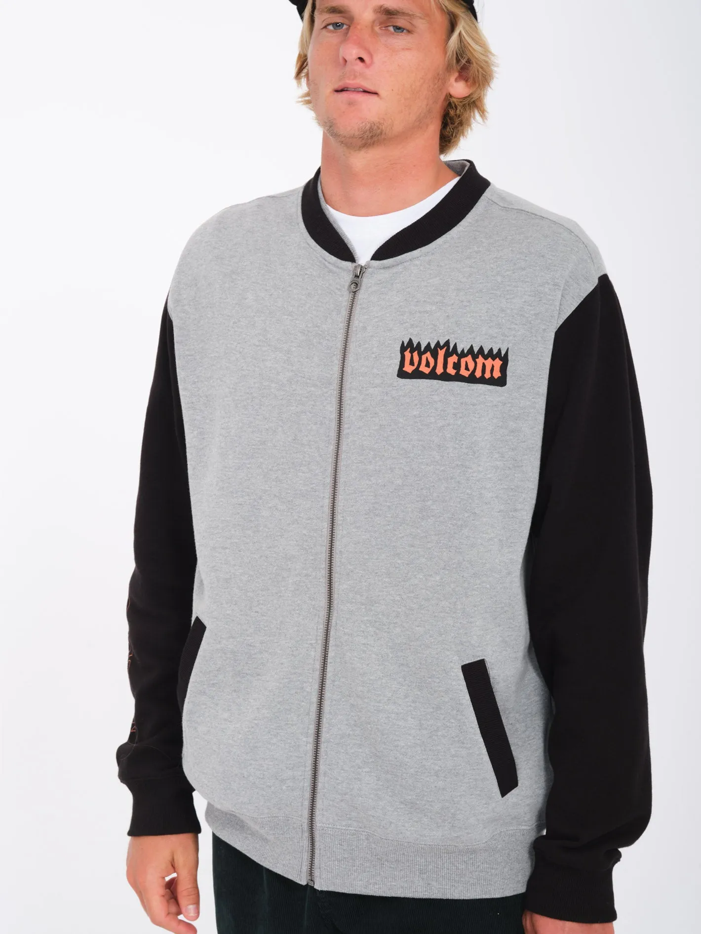 Nando Von Arb Zip Sweatshirt - HEATHER GREY