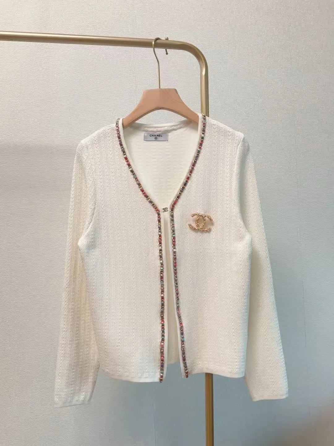 New color chain small logo knitted long sleeve