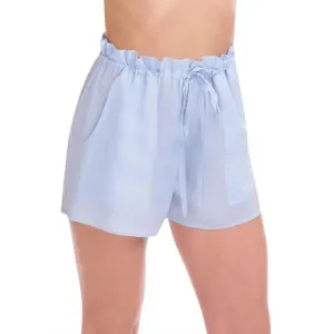 NEW COMMANDO cotton voile pleated short in soft blue