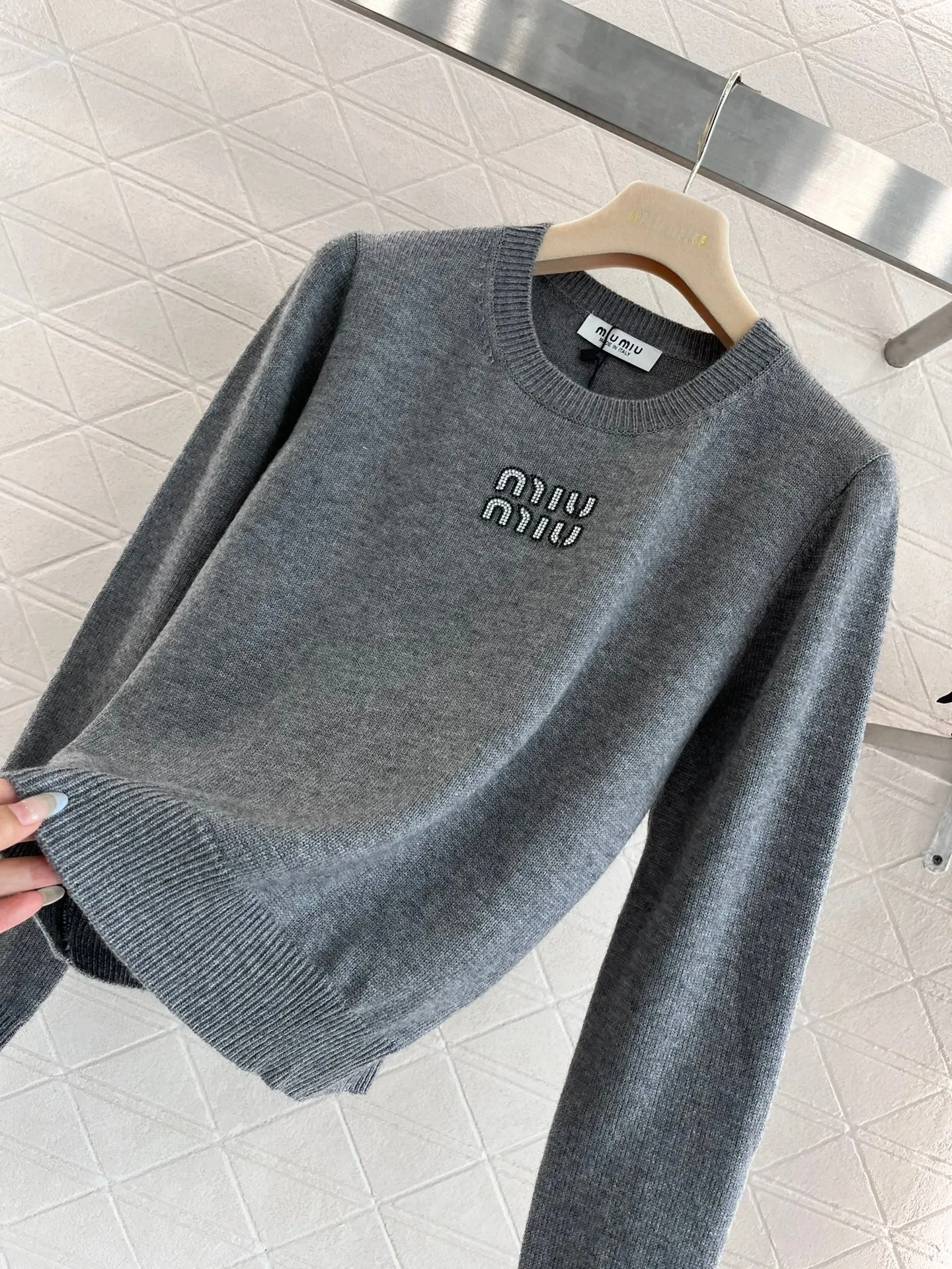 New diamond logo knitted long sleeves