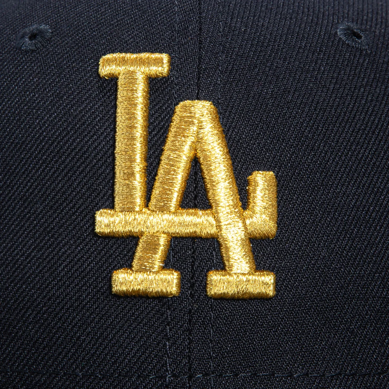 New Era 59Fifty Barbershop Los Angeles Dodgers 40th Anniversary Stadium Patch Hat - Navy, Metallic Gold