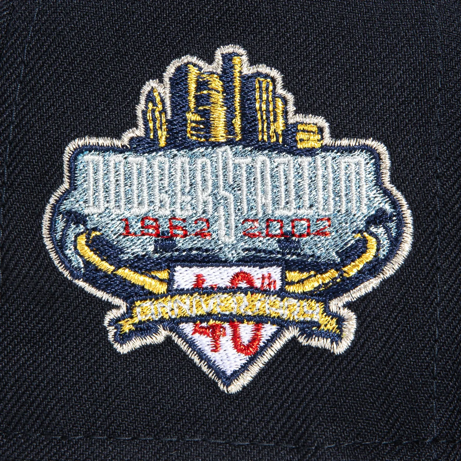 New Era 59Fifty Barbershop Los Angeles Dodgers 40th Anniversary Stadium Patch Hat - Navy, Metallic Gold