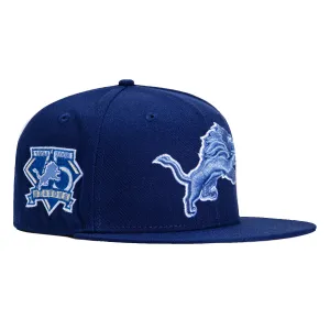 New Era 59Fifty Detroit Lions 75th Anniversary Patch Hat - Royal