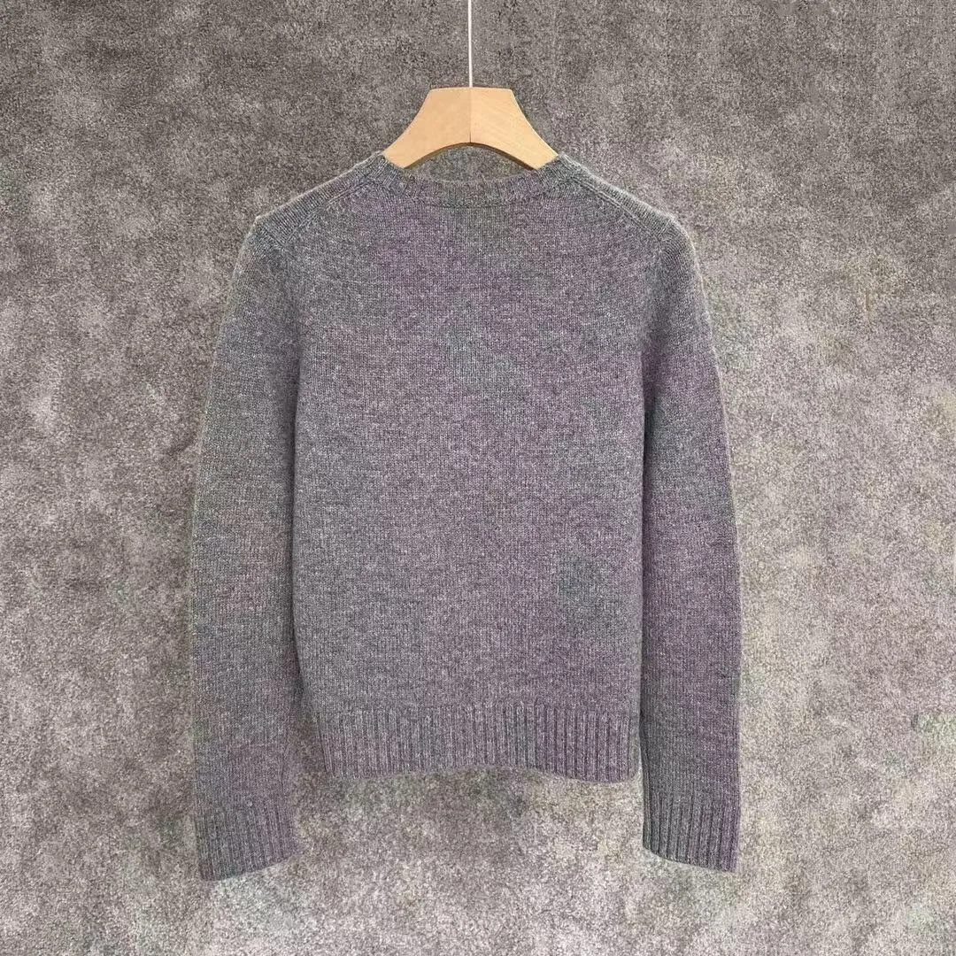 New letter knitted sweater long sleeves