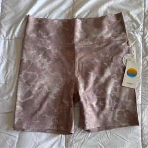 New Vuori Clean Elevation Shorty Pink Biker Shorts Women's Size XL Soft NWT