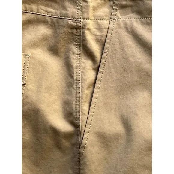 Nordstrom Signature Womens Beige Cement Patch Pocket Shorts Size 12   $149